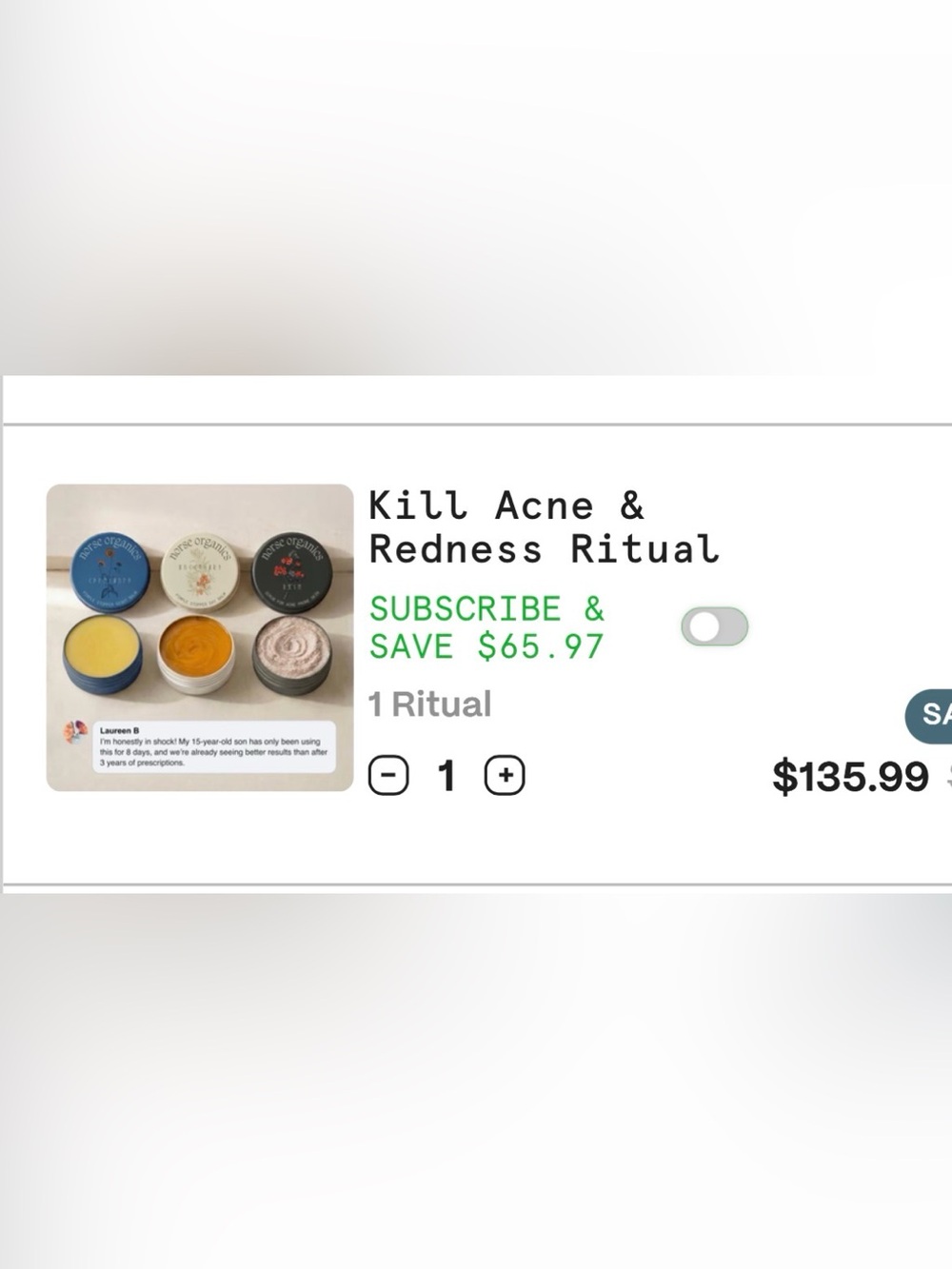 Kill Acne & Redness Ritual – Green Jar Set for Blemish-Prone Skin